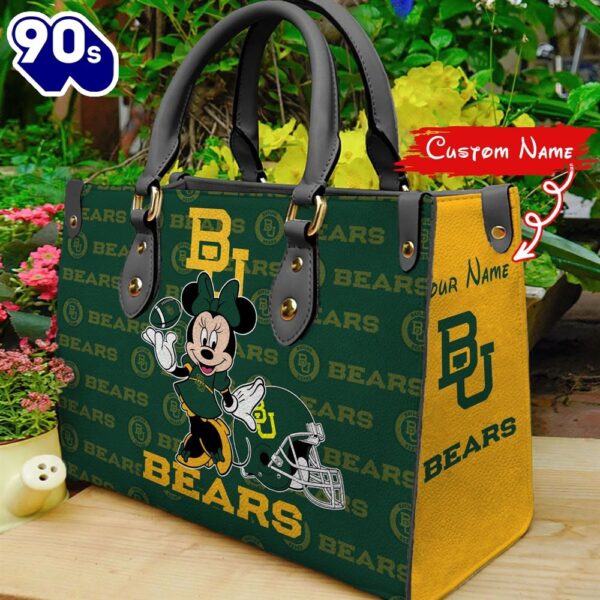 NCAA Baylor Bears Minnie Women Leather Hand Bag