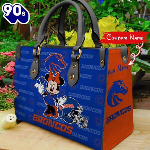 NCAA Boise State Broncos Minnie Women Leather Hand Bag