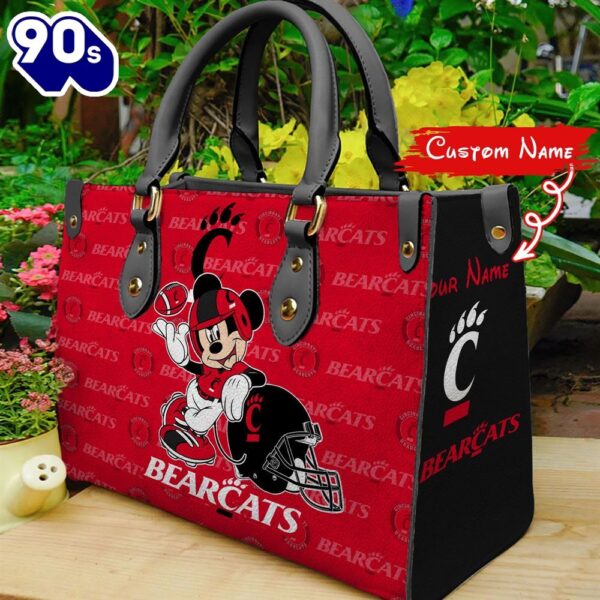 NCAA Cincinnati Bearcats Mickey Women Leather Hand Bag