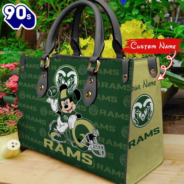 NCAA Colorado State Rams Mickey Women Leather Hand Bag