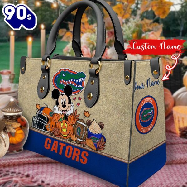 NCAA Florida Gators Mickey Autumn Women Leather Hand Bag