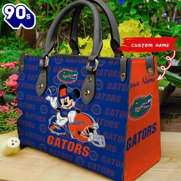 NCAA Florida Gators Mickey Women Leather Hand Bag