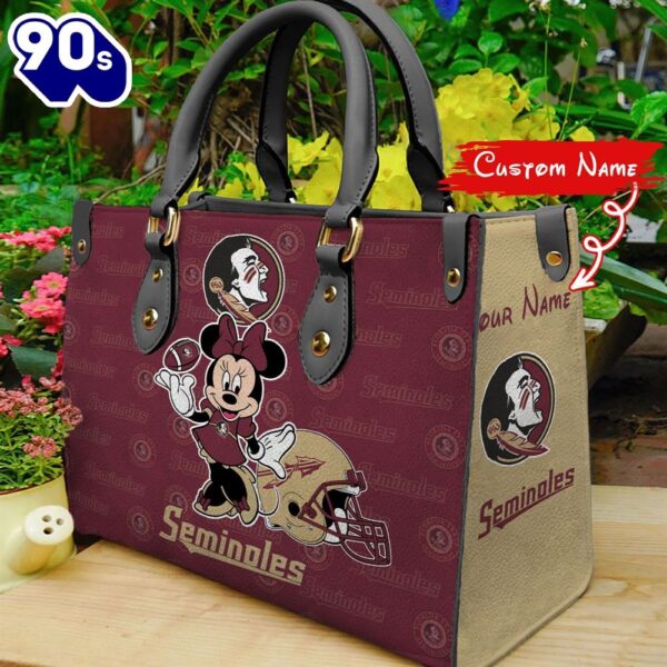 NCAA Florida State Seminoles Minnie Women Leather Hand Bag