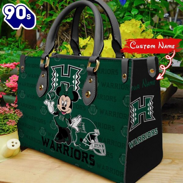 NCAA Hawaii Rainbow Warriors Minnie Women Leather Hand Bag