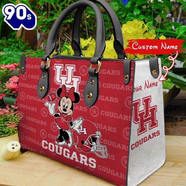 NCAA Houston Cougars Minnie Women Leather Hand Bag