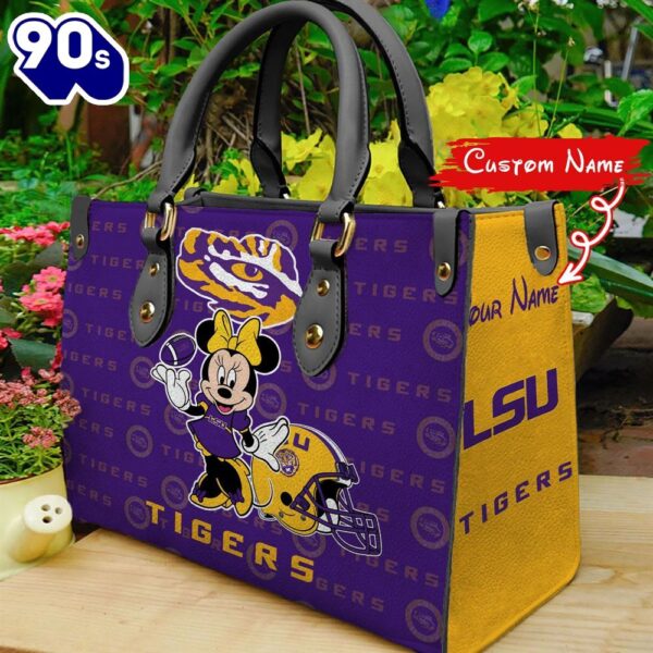 NCAA LSU Tigers Minnie Women Leather Hand Bag