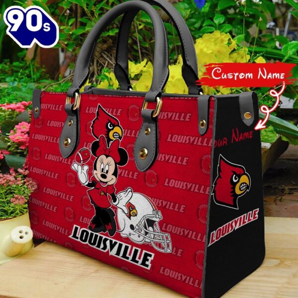 NCAA Louisville Cardinals Minnie Women Leather Hand Bag