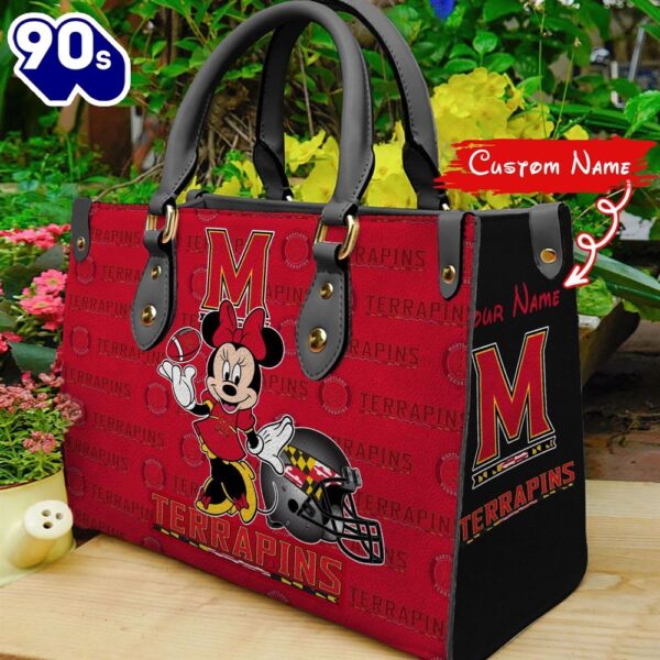 NCAA Maryland Terrapins Minnie Women Leather Hand Bag