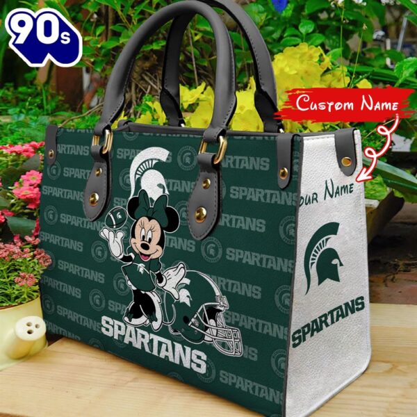 NCAA Michigan State Spartans Minnie Women Leather Hand Bag