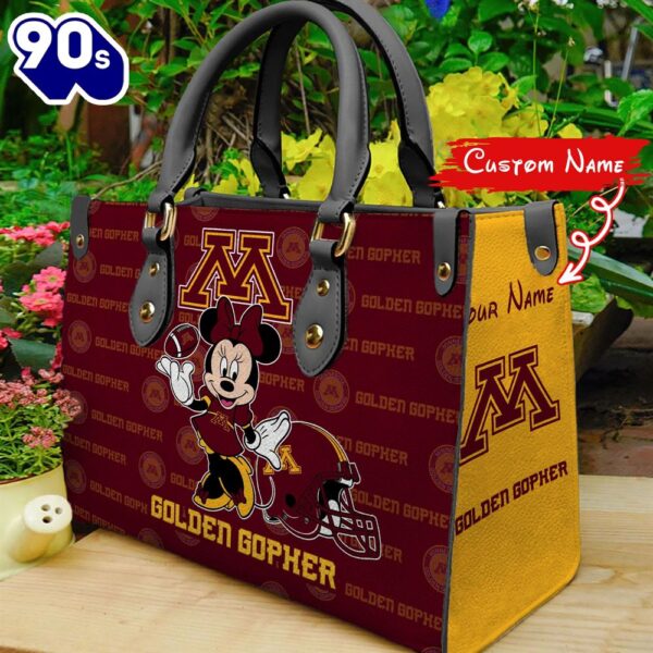 NCAA Minnesota Golden Gophers Minnie Women Leather Hand Bag