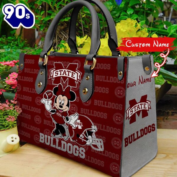 NCAA Mississippi State Bulldogs Minnie Women Leather Hand Bag