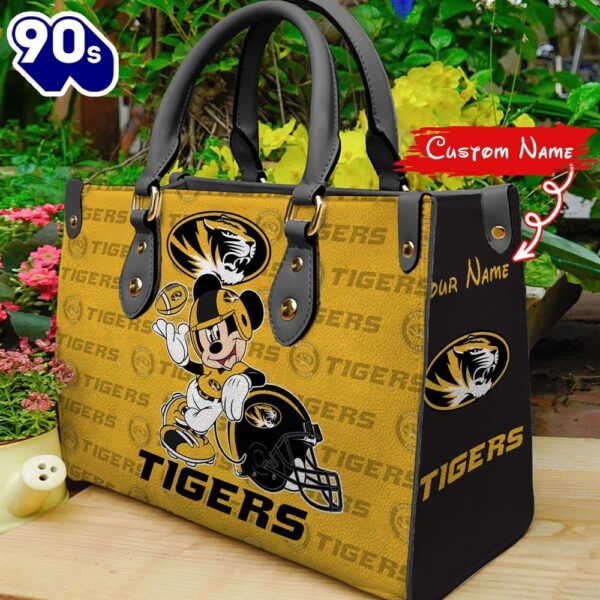 NCAA Missouri Tigers Mickey Women Leather Hand Bag