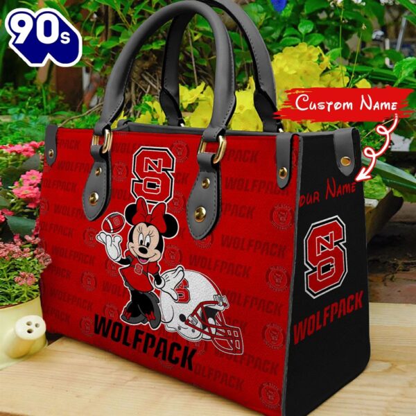 NCAA NC State Wolfpack Minnie Women Leather Hand Bag