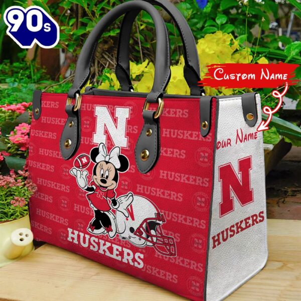 NCAA Nebraska Cornhuskers Minnie Women Leather Hand Bag