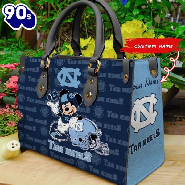 NCAA North Carolina Tar Heels Mickey Women Leather Hand Bag