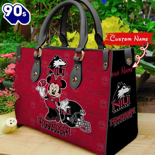 NCAA Northern Illinois Huskies Minnie Women Leather Hand Bag