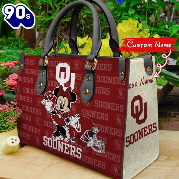 NCAA Oklahoma Sooners Minnie Women Leather Hand Bag