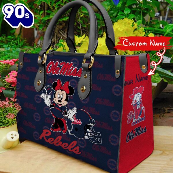 NCAA Ole Miss Rebels Minnie Women Leather Hand Bag