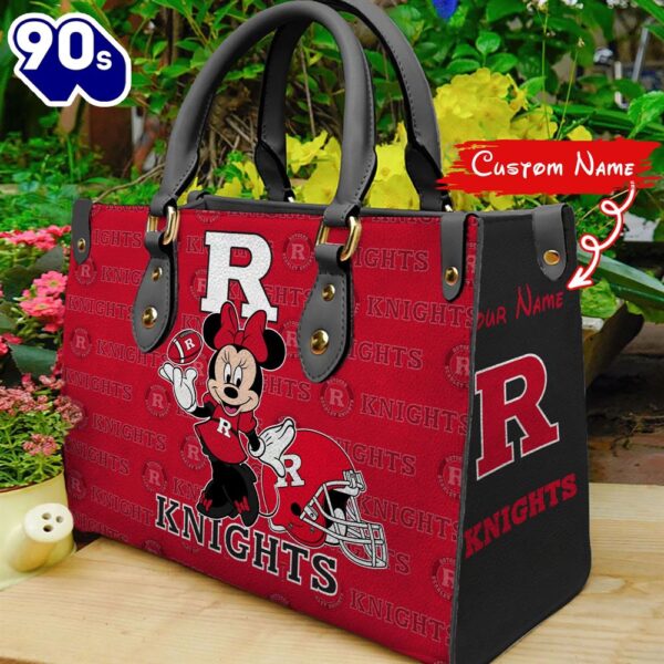 NCAA Rutgers Scarlet Knights Minnie Women Leather Hand Bag