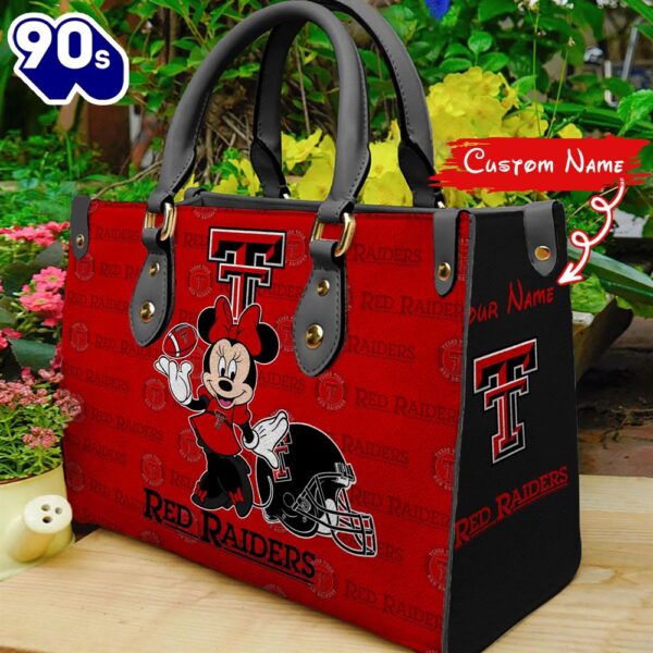 NCAA Texas Tech Red Raiders Minnie Women Leather Hand Bag