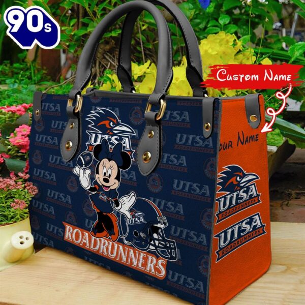 NCAA UTSA Roadrunners Minnie Women Leather Hand Bag