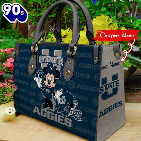 NCAA Utah State Aggies Minnie Women Leather Hand Bag