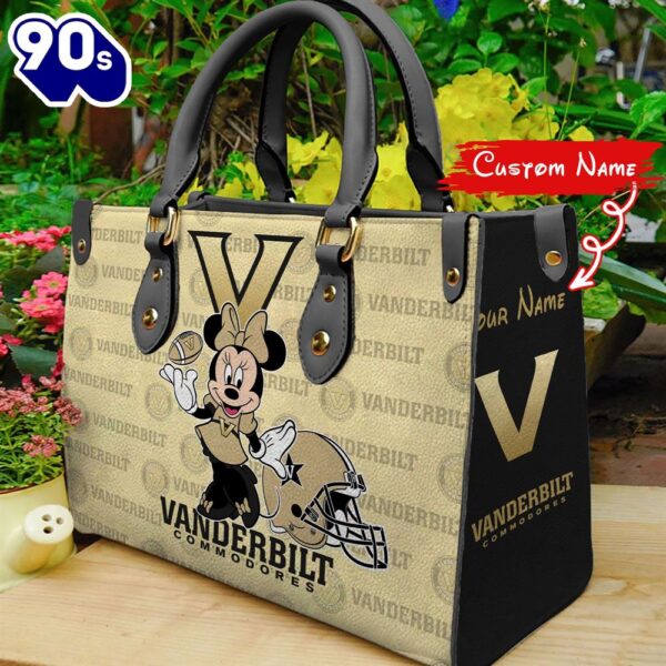 NCAA Vanderbilt Commodores Minnie Women Leather Hand Bag