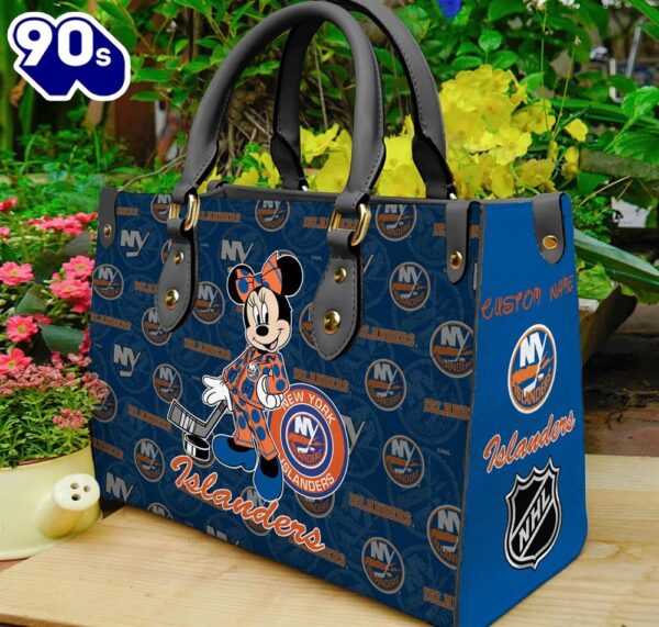 New York Islanders NHL Minnie Women Leather Hand Bag