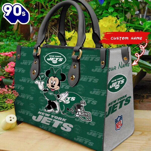 New York Jets Minnie Women Leather Hand Bag