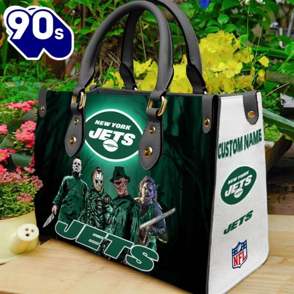 New York Jets NFL Halloween Women Leather Hand Bag