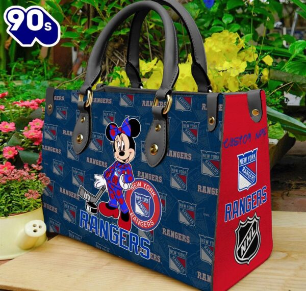 New York Rangers NHL Minnie Women Leather Hand Bag