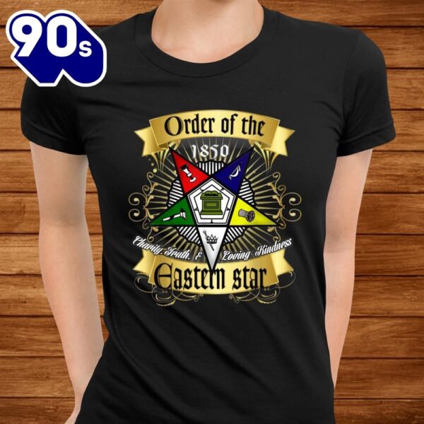 Oes Forever Order Of The Eastern Star Logo Sistar Freemason Shirt