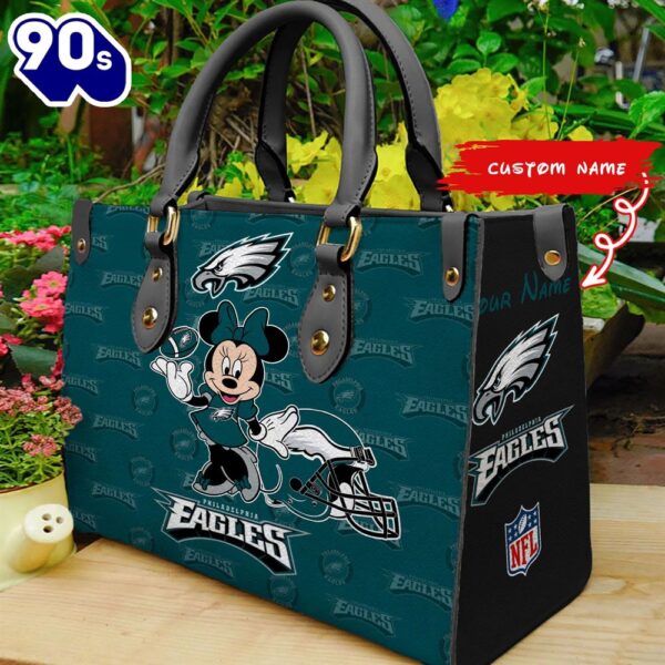 Philadelphia Eagles Minnie Women Leather Hand Bag