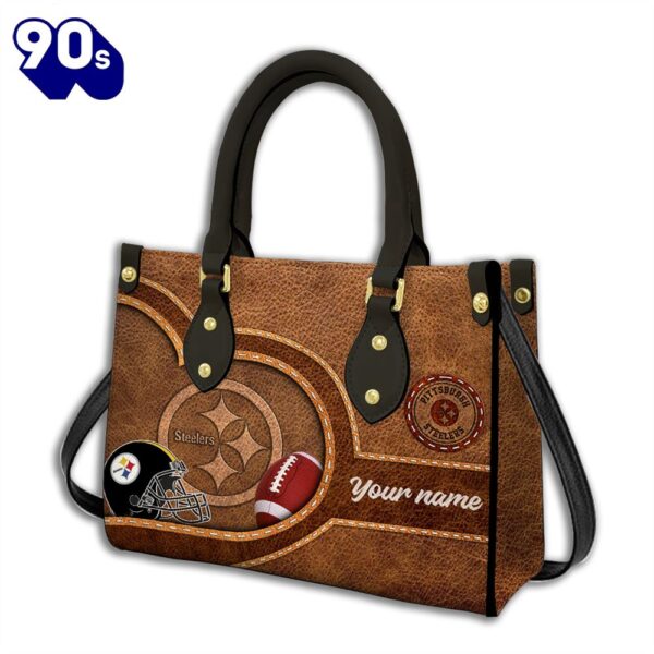 Pittsburgh Steelers-Custom Name NFL Leather Bag