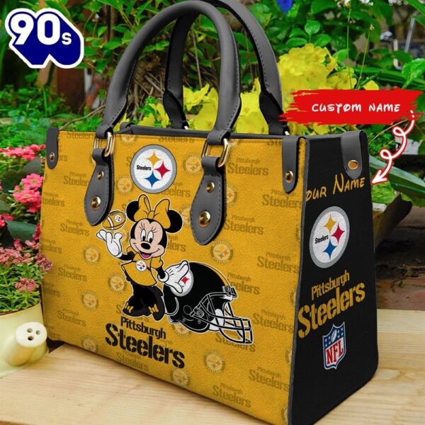 Pittsburgh Steelers Minnie Women Leather Hand Bag