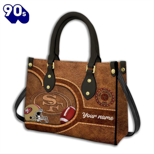 San Francisco 49ers-Custom Name NFL Leather Bag