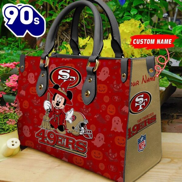 San Francisco ers NFL Minnie Halloween Women Leather Hand Bag