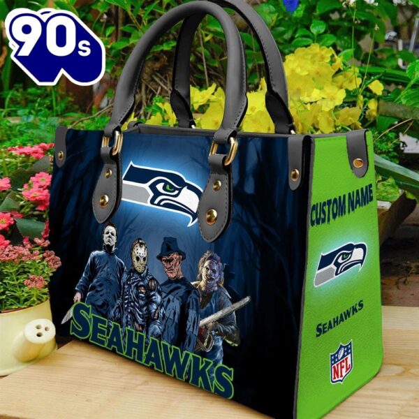 Seattle Seahawks NFL Halloween Women Leather Hand Bag