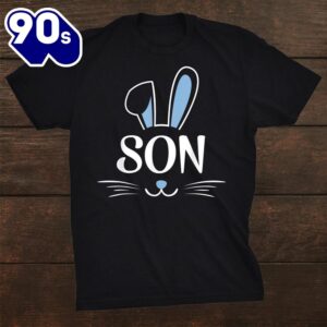 Son Bunny Rabbit Face Family Group Easter Shirt 1