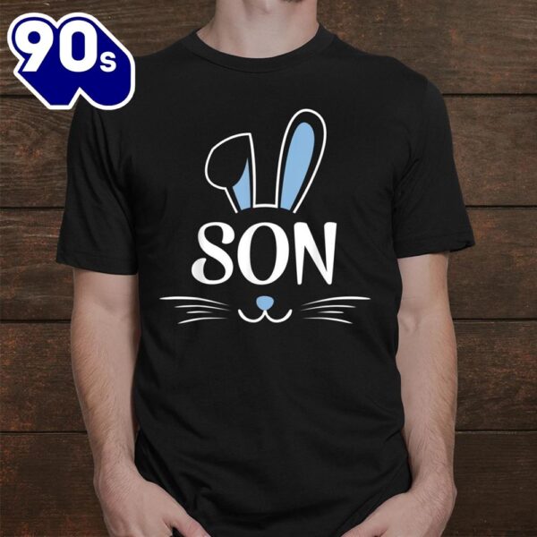 Son Bunny Rabbit Face Family Group Easter Shirt