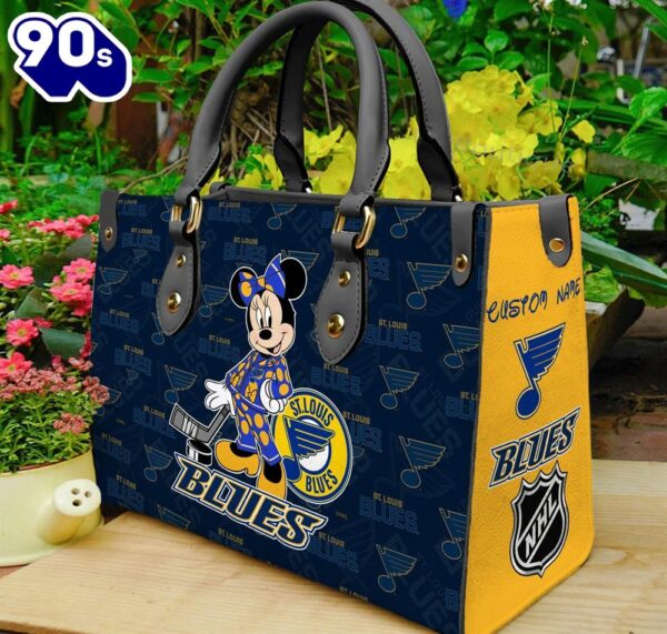 St. Louis Blues NHL Minnie Women Leather Hand Bag