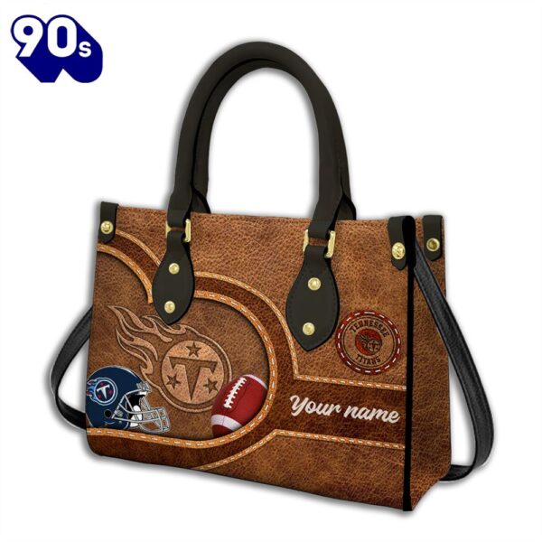 Tennessee Titans-Custom Name NFL Leather Bag