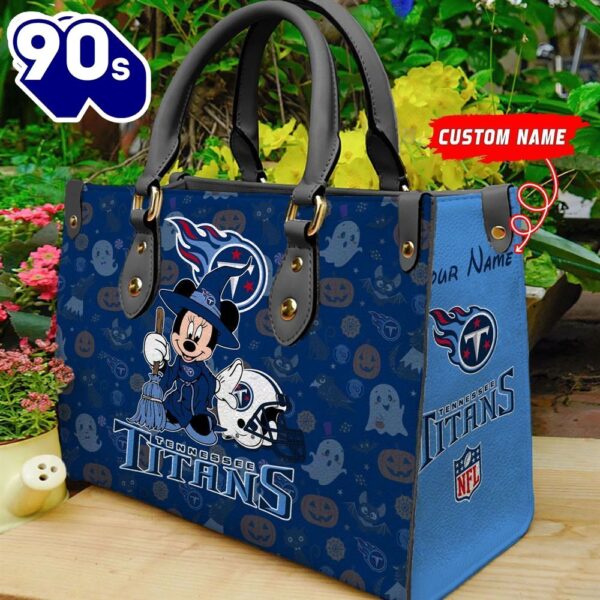 Tennessee Titans NFL Minnie Halloween Women Leather Hand Bag