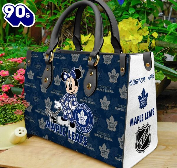 Toronto Maple Leafs NHL Minnie Women Leather Hand Bag