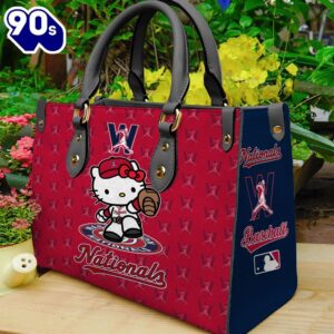 Washington Nationals Kitty Women Leather…