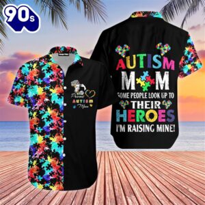 Autism Awareness Autism Mom Much Stronger Hawaiian Shirt  For Men &amp Women  Adult