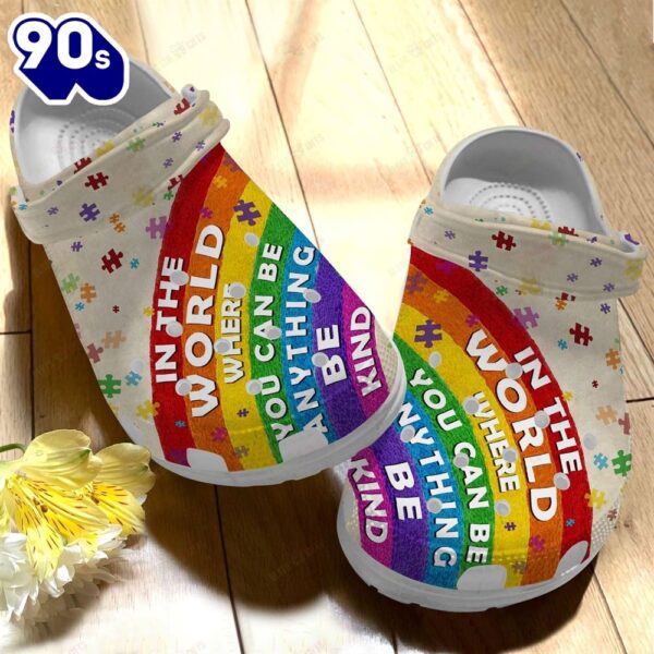 Autism Awareness Be Kind In This World Shoes For Men Women Personalized Clogs