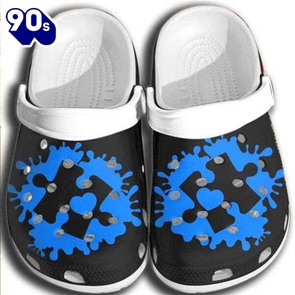 Autism Awareness Day Puzzle Pieces Shoes Personalized Clogs