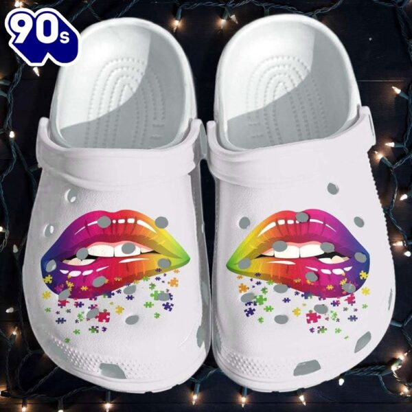 Autism Awareness Day Sexy Love Puzzle Piece Shoes Personalized Clogs