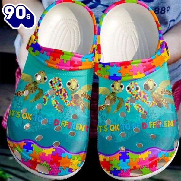 Autism Awareness Day Turtles Its Ok To Be Different Shoes Personalized Clogs
